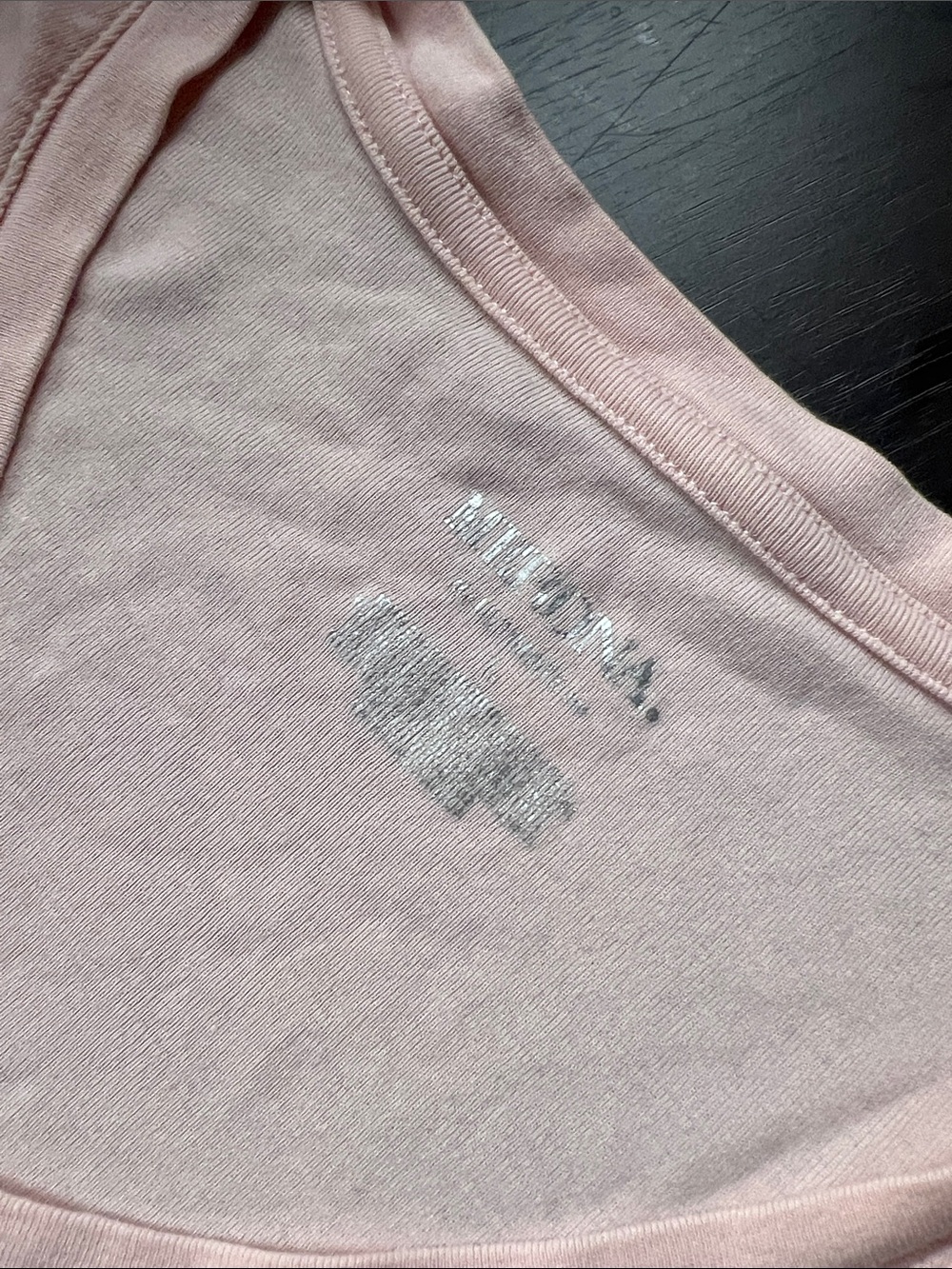 Merona Light Pink V-Neck Short Sleeve Tee - Picture 2 of 4